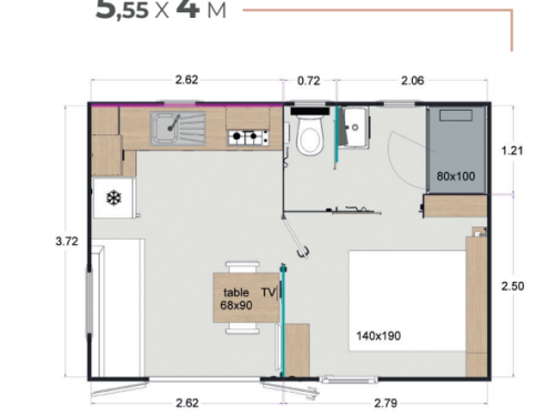 Mobile Home range "Great Comfort" | RAPIDHOME ESCAPADE New 2025 | Holiday rentals at the campsite 4 étoiles Charente-Maritime