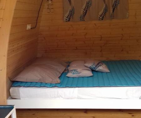 POD « Horizon » Bed made, towels + private shower + sink + toilet "Atypical" accommodation 4 étoiles Charente-Maritime